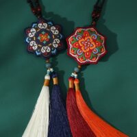 Ancient - Style Embroidered Mugwort Sachet DIY Kit with Detailed Tutorial