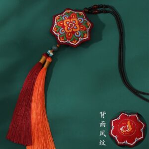 Ancient - Style Embroidered Mugwort Sachet DIY Kit with Detailed Tutorial - Image 3