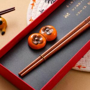 Traditional Chinese Chopstick Collections in Elegant Boxes with Decorative Figurines - Two Sets - Image 3
