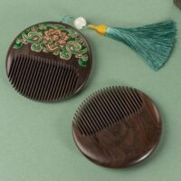 Natural Comfort Original Wood Round - Toothed Comb