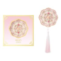 Exquisite Portable Makeup Mirror - Round with Richly be Jeweled