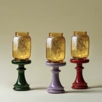 Oriental Aesthetic Pear Blossom - Color Ming - Qing Style Candle Holder