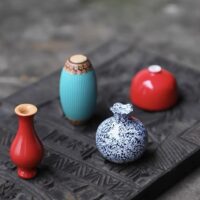 Mini Porcelain Vase Fridge Magnets: Ancient - Style Art Decor