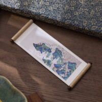 Chinese Antique - Inspired Scroll - Shaped Refrigerator Magnets