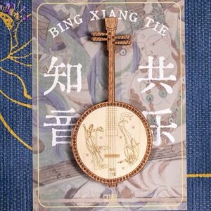 Dunhuang Musical Instrument Wooden Refrigerator Magnets - Image 4