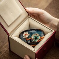 Enamel Kiln - Changed Tea Bowl: Artistic Ceramic Teacup