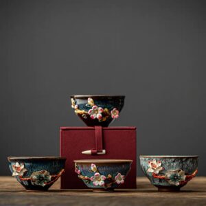 Enamel Kiln - Changed Tea Bowl: Artistic Ceramic Teacup - Image 2