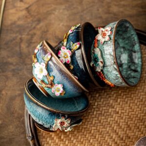 Enamel Kiln - Changed Tea Bowl: Artistic Ceramic Teacup - Image 4
