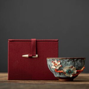 Enamel Kiln - Changed Tea Bowl: Artistic Ceramic Teacup - Image 5