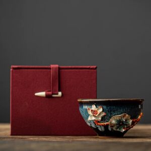 Enamel Kiln - Changed Tea Bowl: Artistic Ceramic Teacup - Image 6