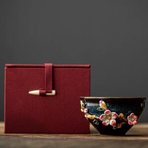 Enamel Kiln - Changed Tea Bowl: Artistic Ceramic Teacup - Image 8