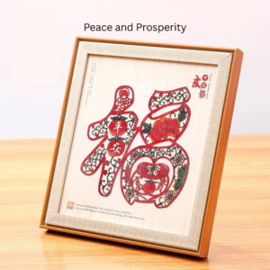 Chinese Style Shadow Puppetry Glass Frame Ornament - Image 6